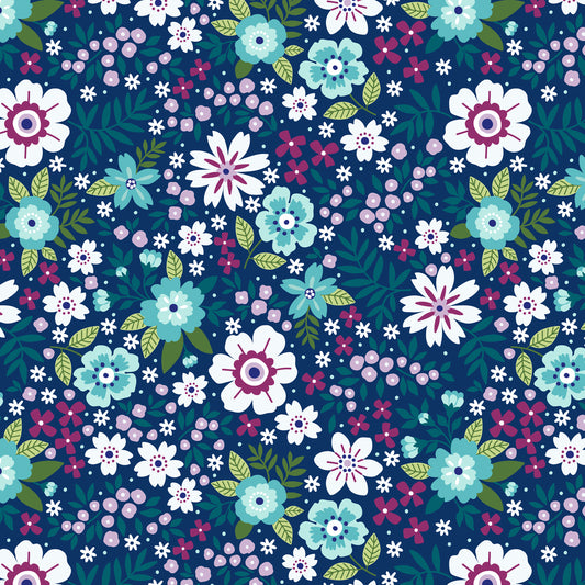 Seaside Garden Cobalt - Wideback