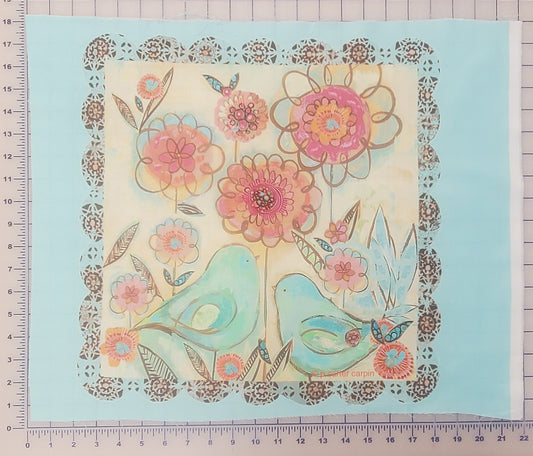 Green Love Birds - P Carter Carpin's - Serious Whimsey