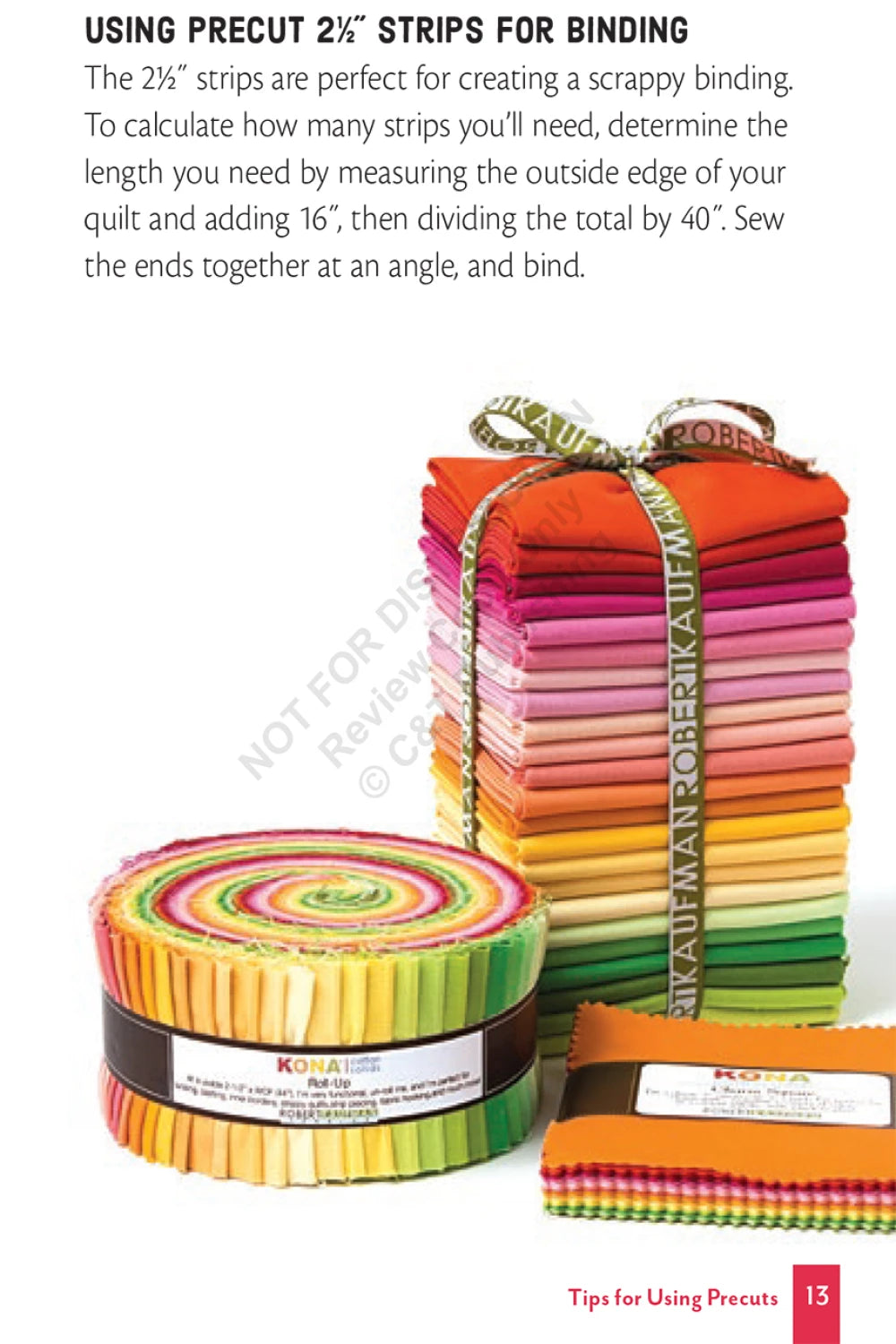 Quilting with Precuts Handy Pocket Guide