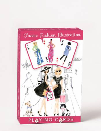 Classic Fashion Illustration Playing Cards Single Deck