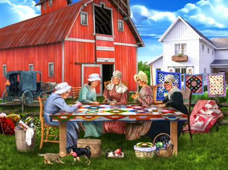 Country Quilting Bee - 1000pc Jigsaw Puzzle