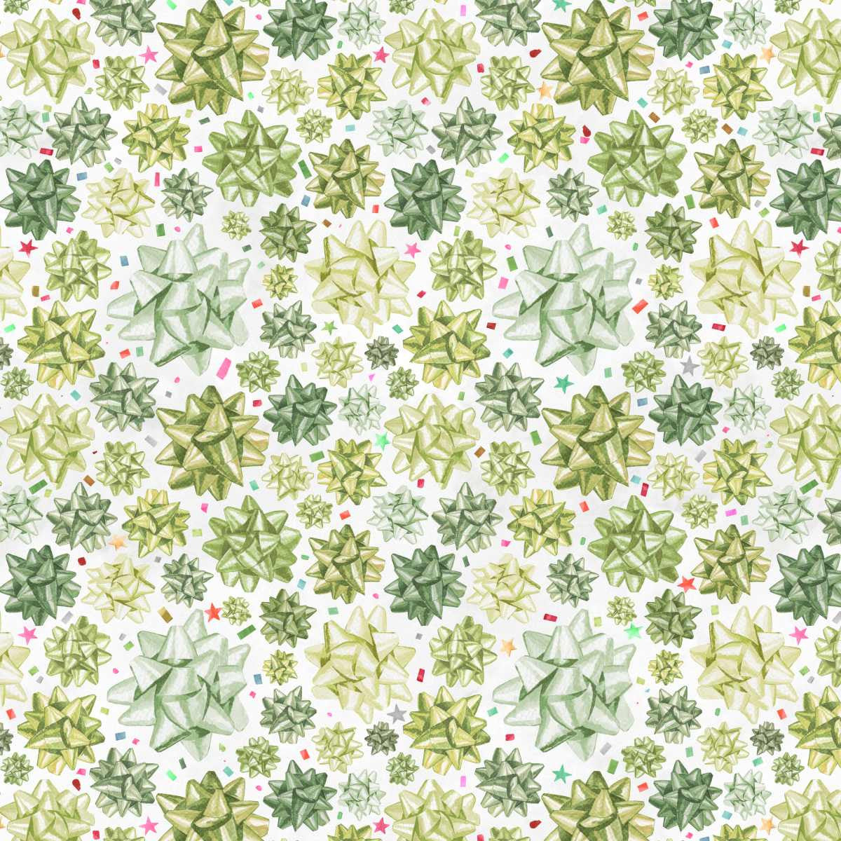 Christmas in Color - Stick on Bows - Lime