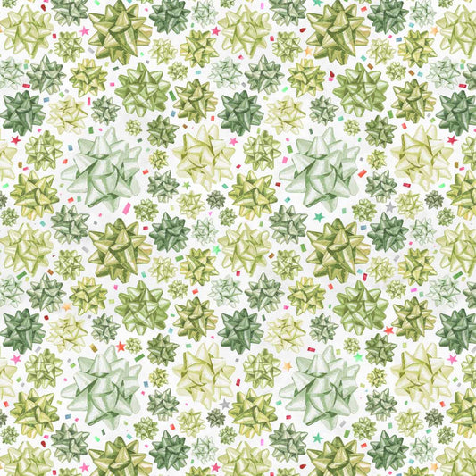 Christmas in Color - Stick on Bows - Lime