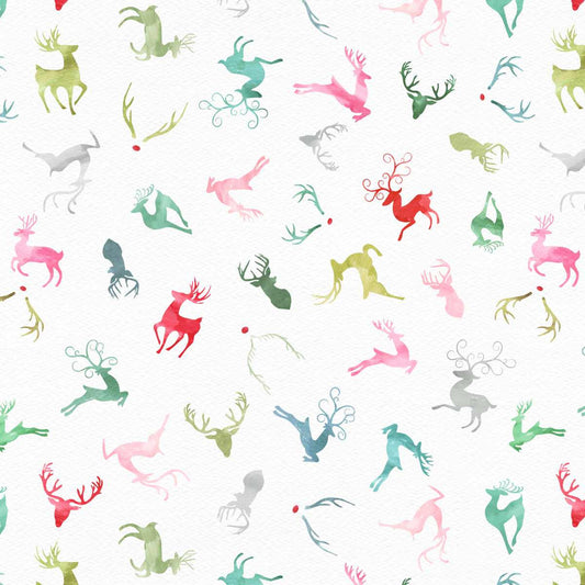Christmas in Color - Oh Deer - Rainbow