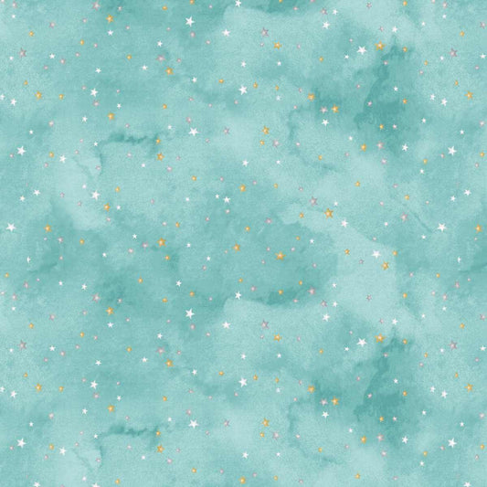 Christmas in Color - Starry Sky - Turquoise