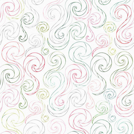 Christmas in Color - X-Large Swirls - Rainbow