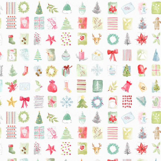 Christmas in Color - Watercolor Motifs - Rainbow