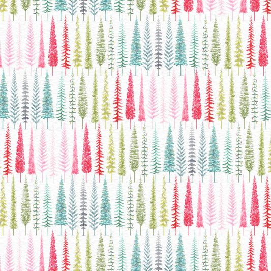 Christmas in Color - Christmas Tree Row - Rainbow