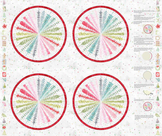 Christmas In Color - Placemat Panel - Rainbow