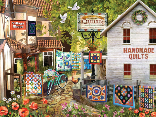 Village Shops - 1000pc Jigsaw Puzzle
