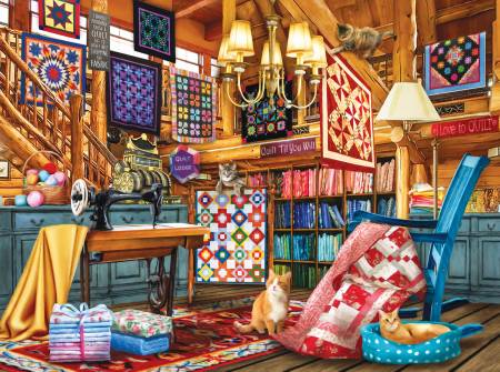 The Quilt Lodge - 1000pc Jigsaw Puzzle