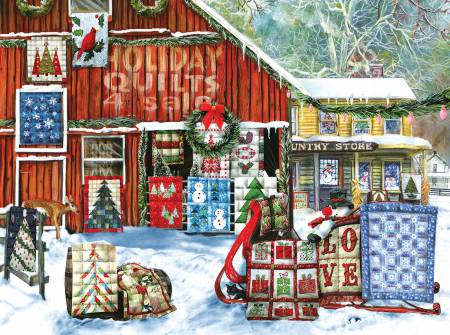 Holiday Quilts Puzzle - 1000pc Jigsaw Puzzle