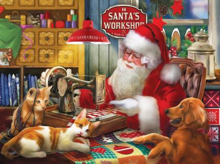 Santa's Quilting Workshop - 1000pc Jigsaw Puzzle