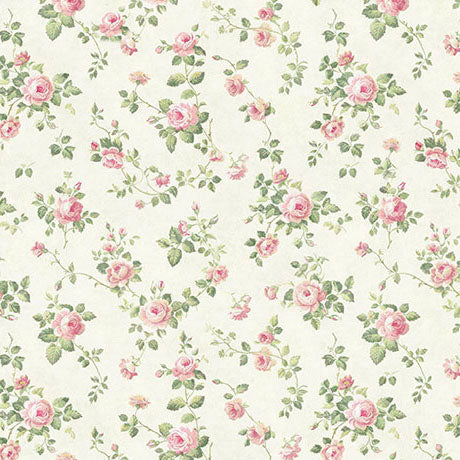 Sew Shabby Chic - Ditzy Rose - Pale Sage