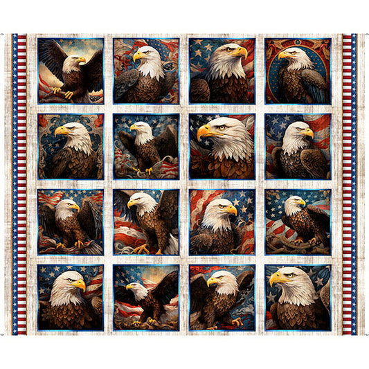 1776 Patriotic Collection - Eagle Picture Panel - Birch