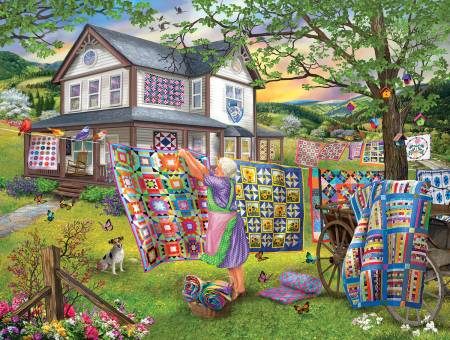 Grandma's Quilts - 500 pc Jigsaw Puzzle