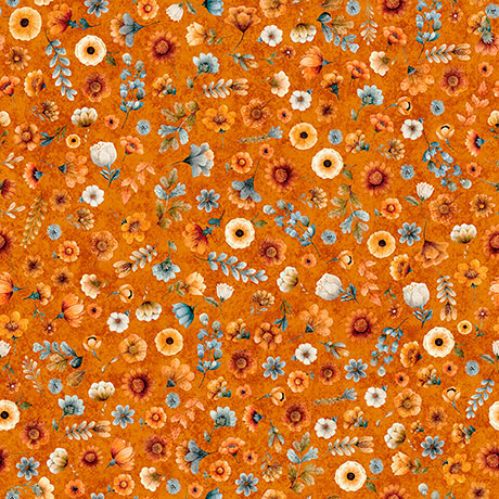 Harvest Hollow - Ditzy Floral - Pumpkin