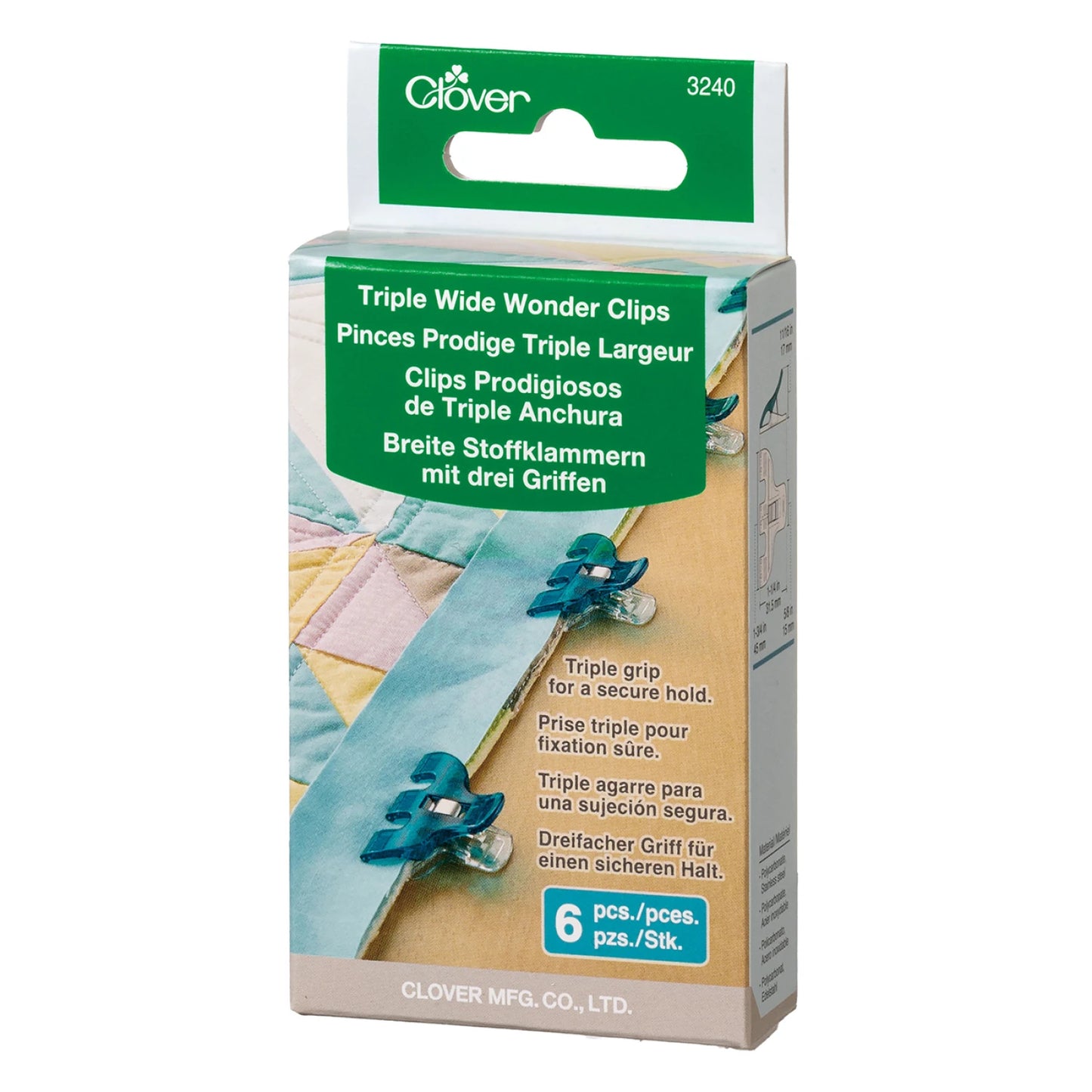 Triple Wide Wonder Clips by Clover