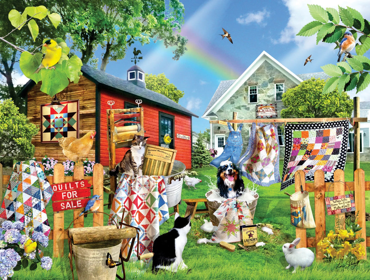 Wash Day Quilts - 500 pc Jigsaw Puzzle