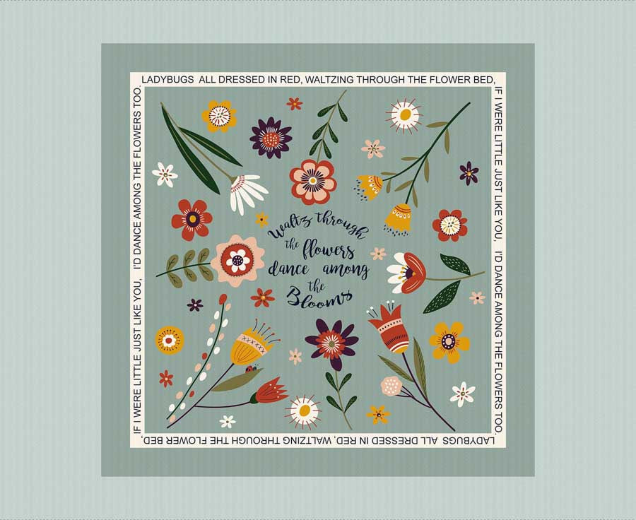 LoveBugs Panel - Light Blue