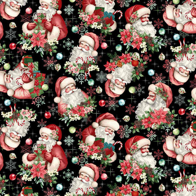 Sweet Christmas Memories - Santa Toss - Black