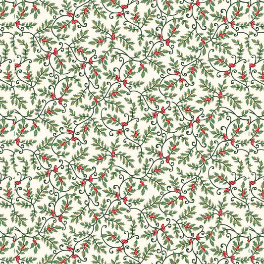 Sweet Christmas Memories - Mini Holly Vines - Cream