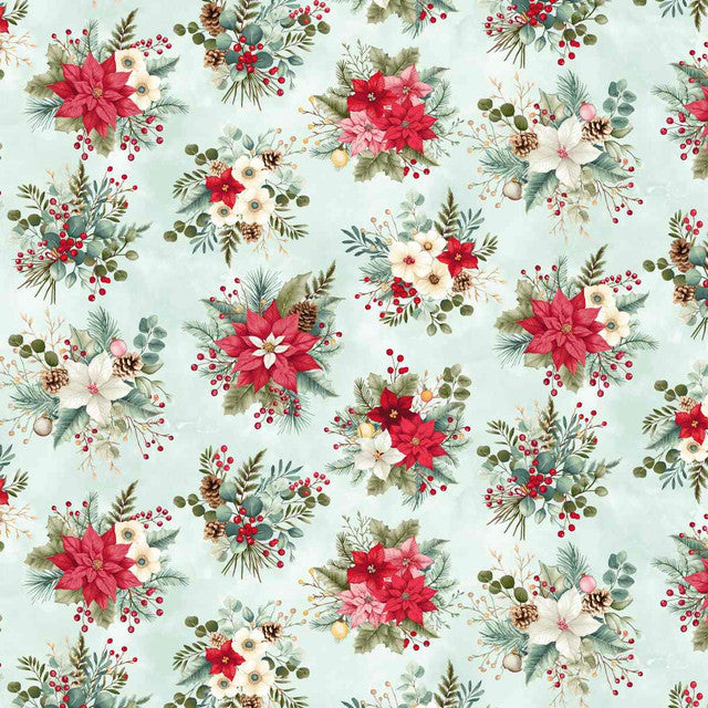 Sweet Christmas Memories - Holiday Flower Toss - Ice Blue