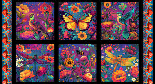Luminous Haven - Dark Blue - Panel  - Blocks