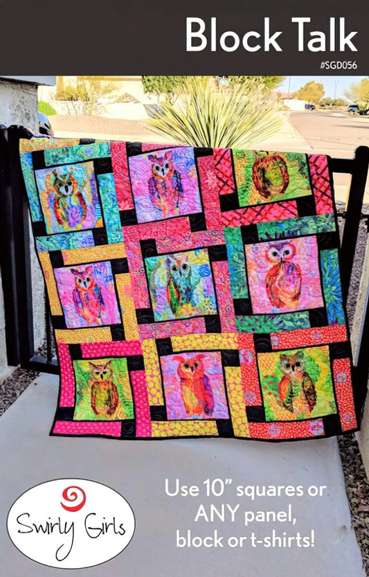 Block Talk Pattern by Swirly Girls