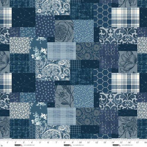 Pieces of America - Blue - Patchwork