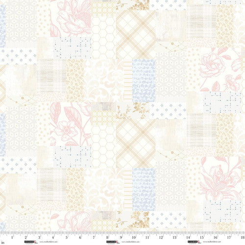 Pieces of America - Cream - Patchwork