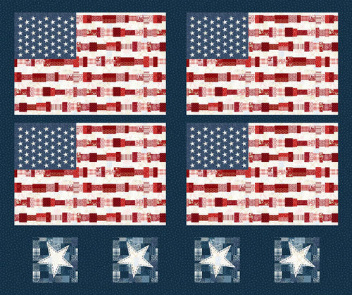 Pieces of America - Patriotic - Placemat Panel