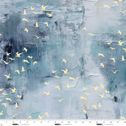 Behind Blue Eyes - Slate - Plaster with BIrds