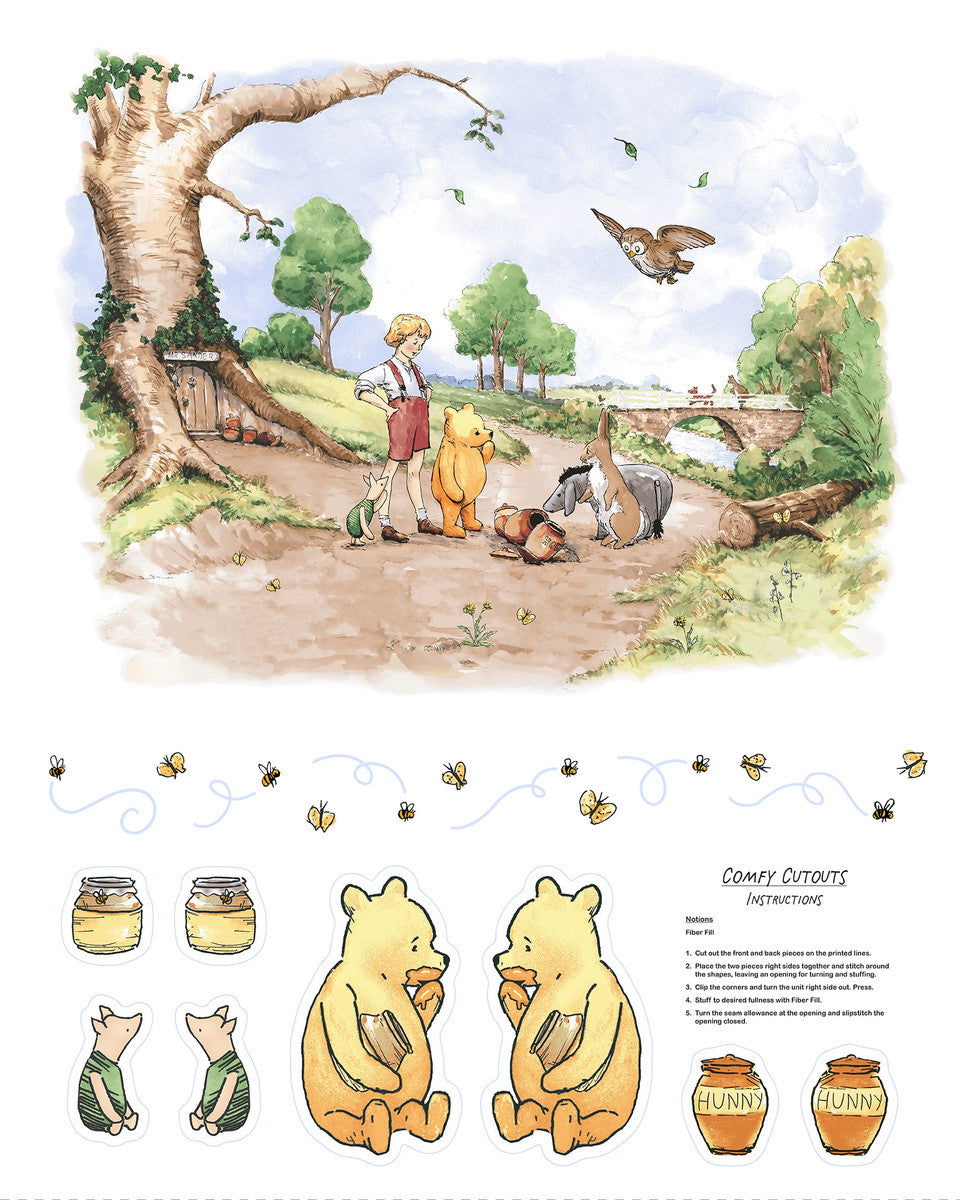 Classic Winnie the Pooh - Minky