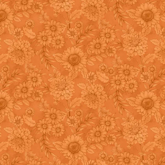 Basket of Autumn Blessings - Pumpkin - Pen & Ink Sketch