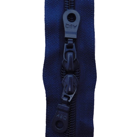 30" Zipper - Double Pulls - Dress Blues