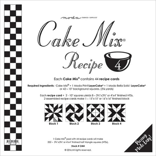 Cake Mix Recipe 4 - Paper Piecing Papers