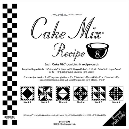 Cake Mix Recipe 8 - Paper Piecing Papers