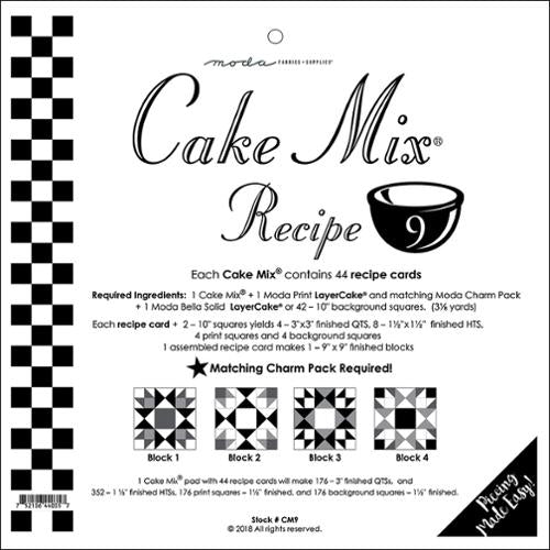 Cake Mix Recipe 9 - Paper Piecing Papers