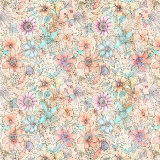 Enchanted - Fairy Flowers - Multi - Wide
