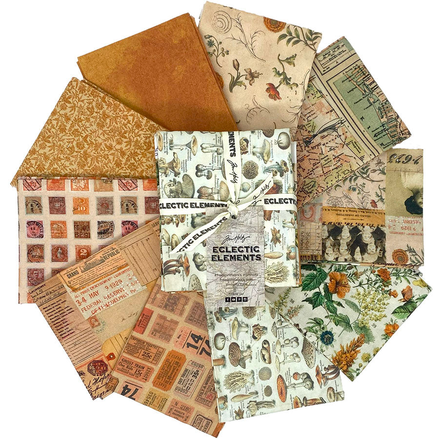 Tim Holtz Orange Palette - Fat Quarter Bundle