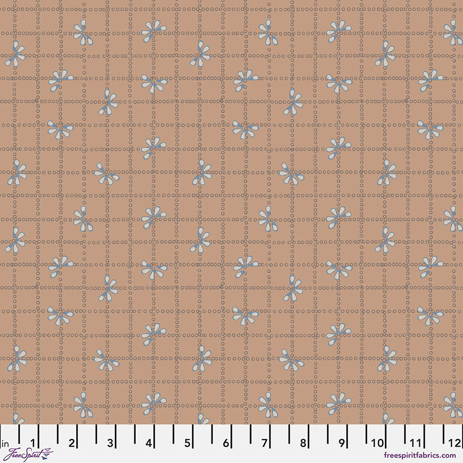 Bloom Check - Tan / Flourish & Bloom Collection