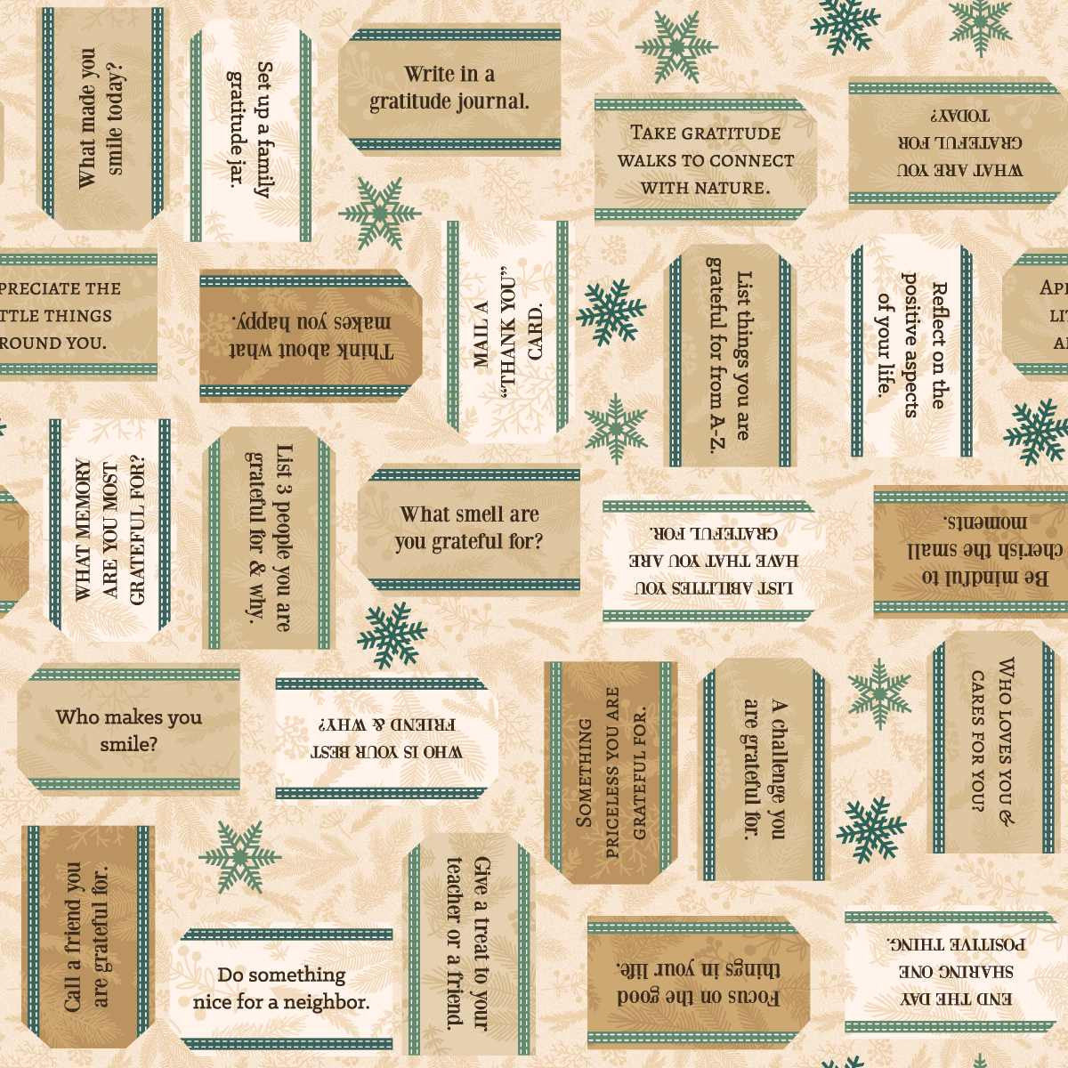 Gifts of Gratitude - Gratitude Tags - Cream