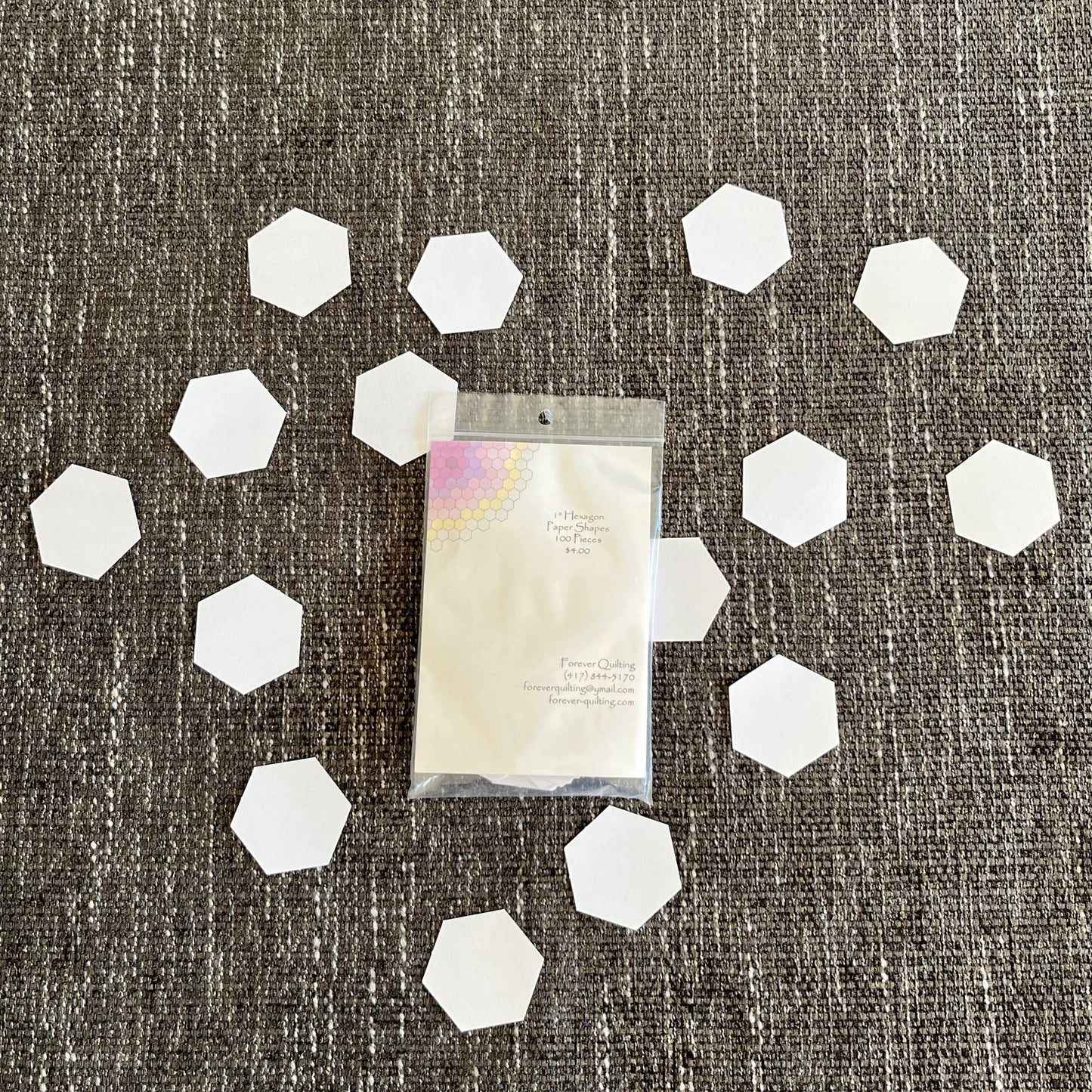 EPP 1" Hexagon Paper Pieces (100)