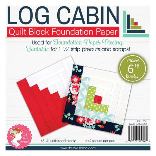 Log Cabin 6in BLock Foundation Paper Pad
