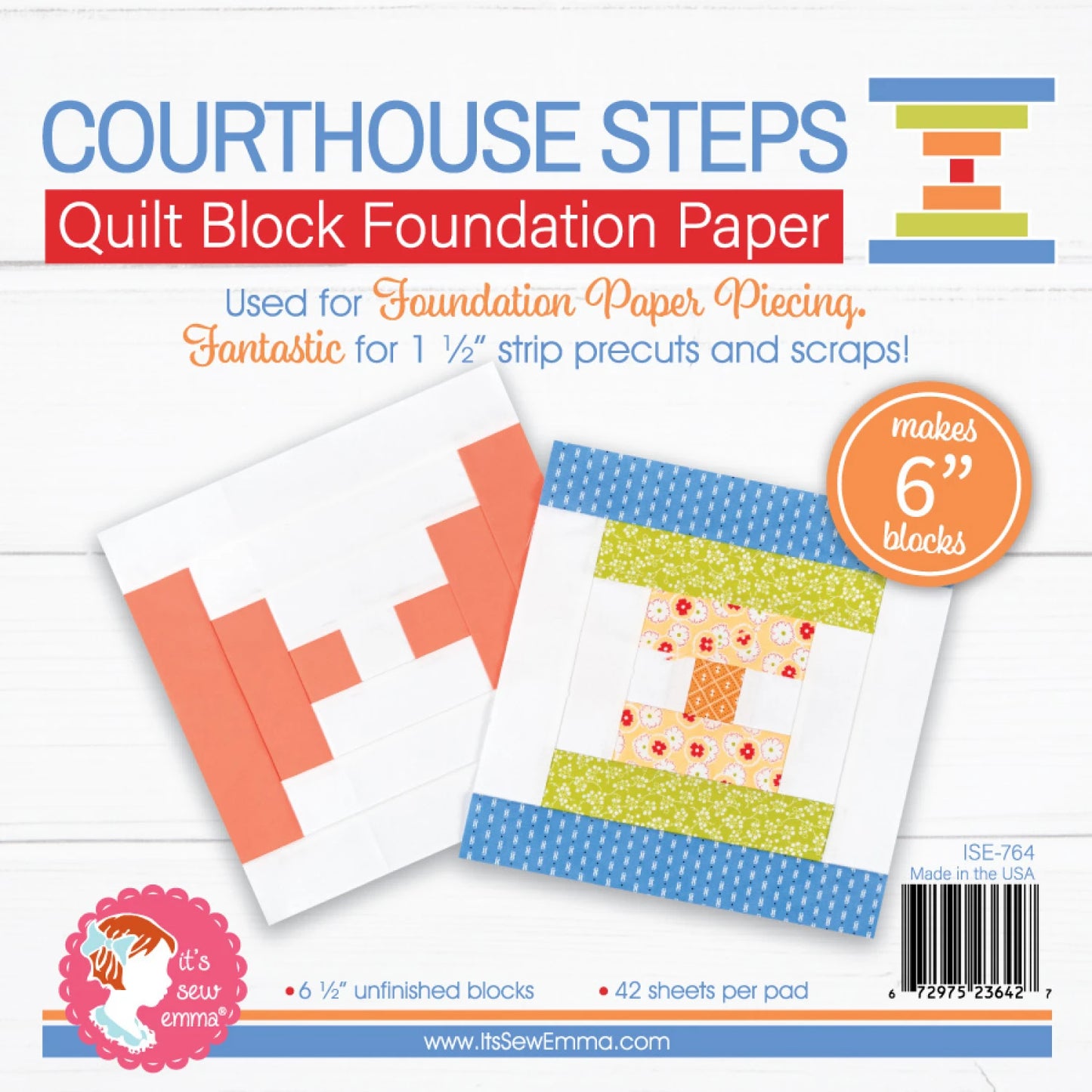 Courthouse Steps 6in Block Foundation Paper Pad