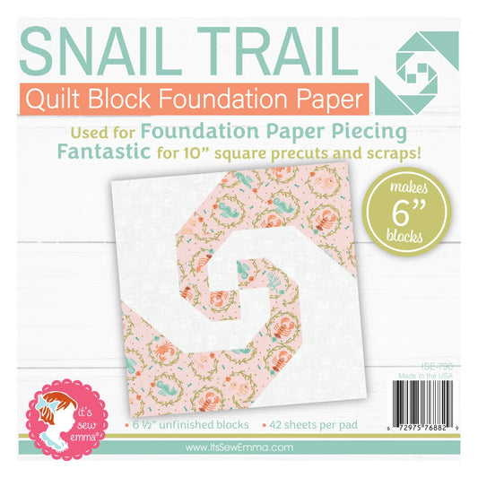 Snail Trail 6in BLock Foundation Paper Pad