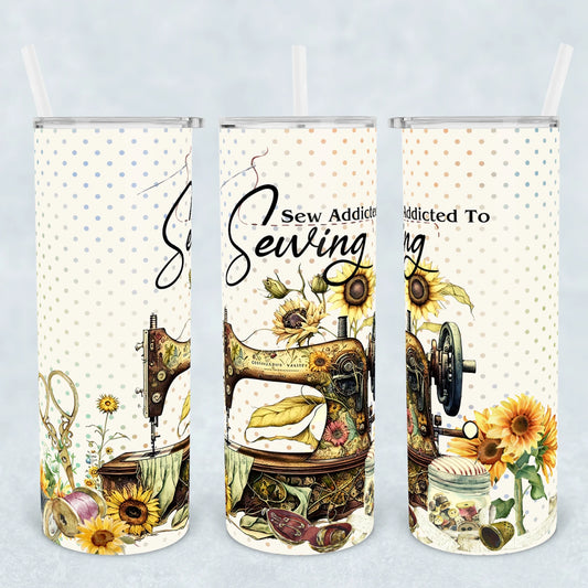 Tumbler - Sew Addicted to Sewing