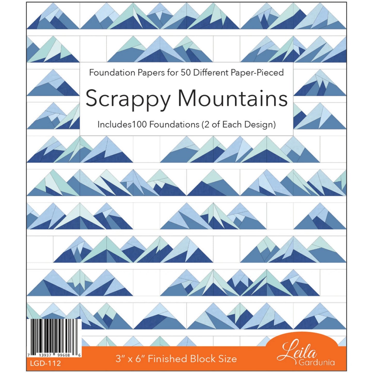 Scrappy Mountains Foundation Paper Piecing