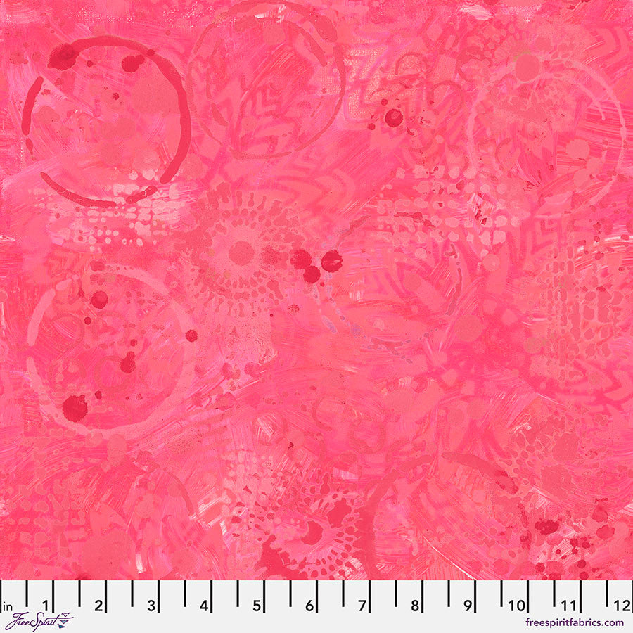 Tonal Graffiti - Raspberry - Textures